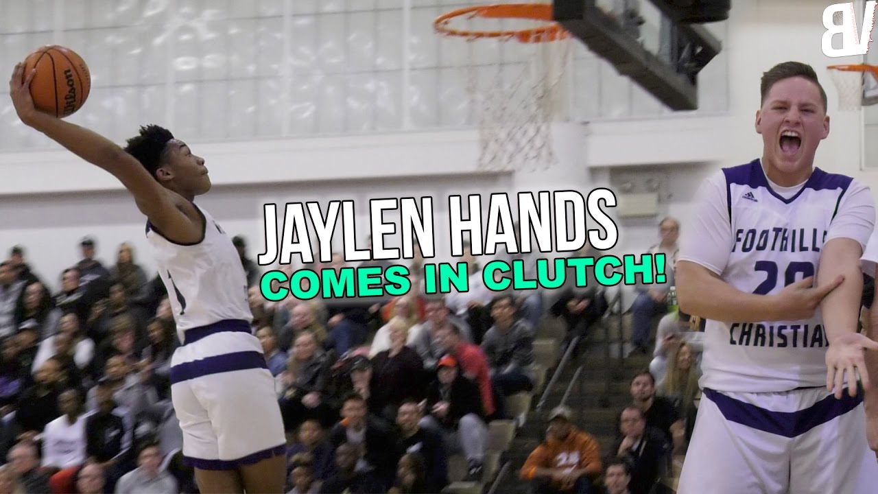 Jaylen Hands ICES Game With DISGUSTING Turnaround! Foothills Christian VS Santa Fe Christian
