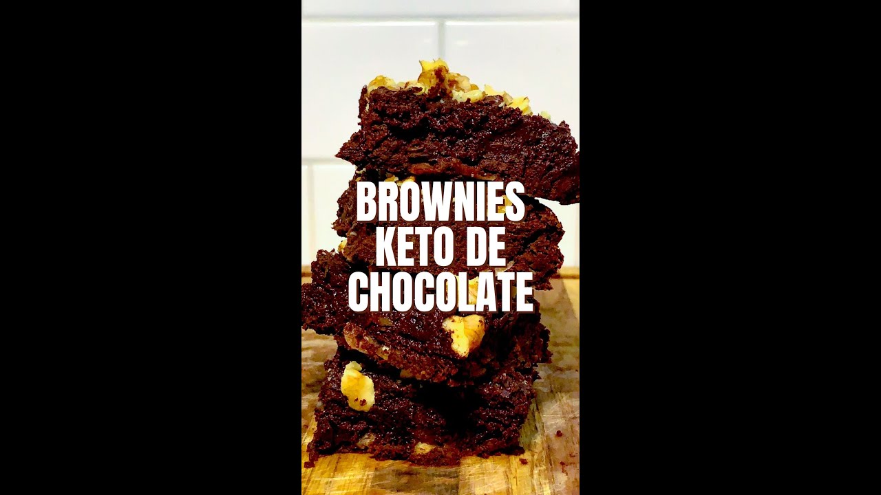 BROWNIES KETO DE CHOCOLATE | F&aacute;ciles y deliciosos 🍫 #shorts