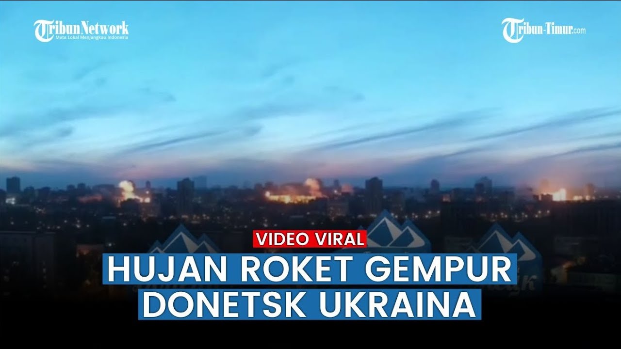 Tembakan 50 Roket Besar Terus  Berdatangan di Donetsk Ukraina