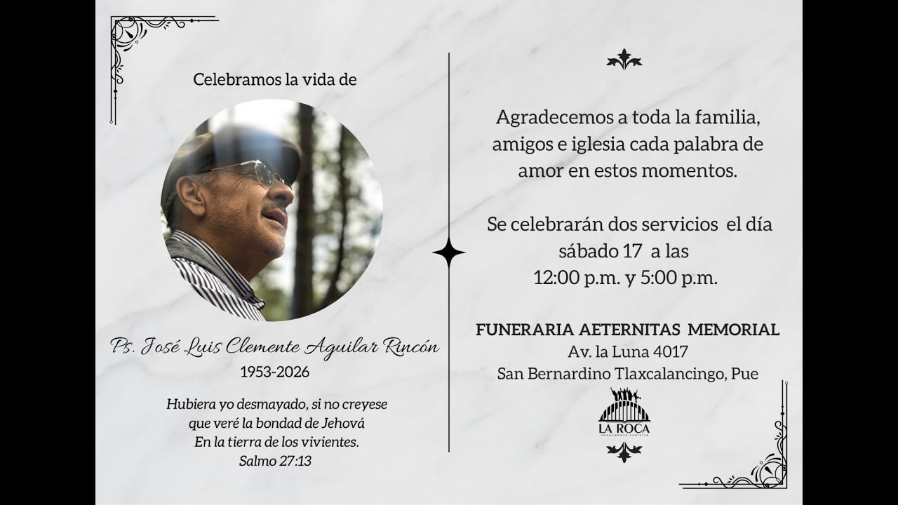 Homenaje a nuestro Pastor José Luis Aguilar