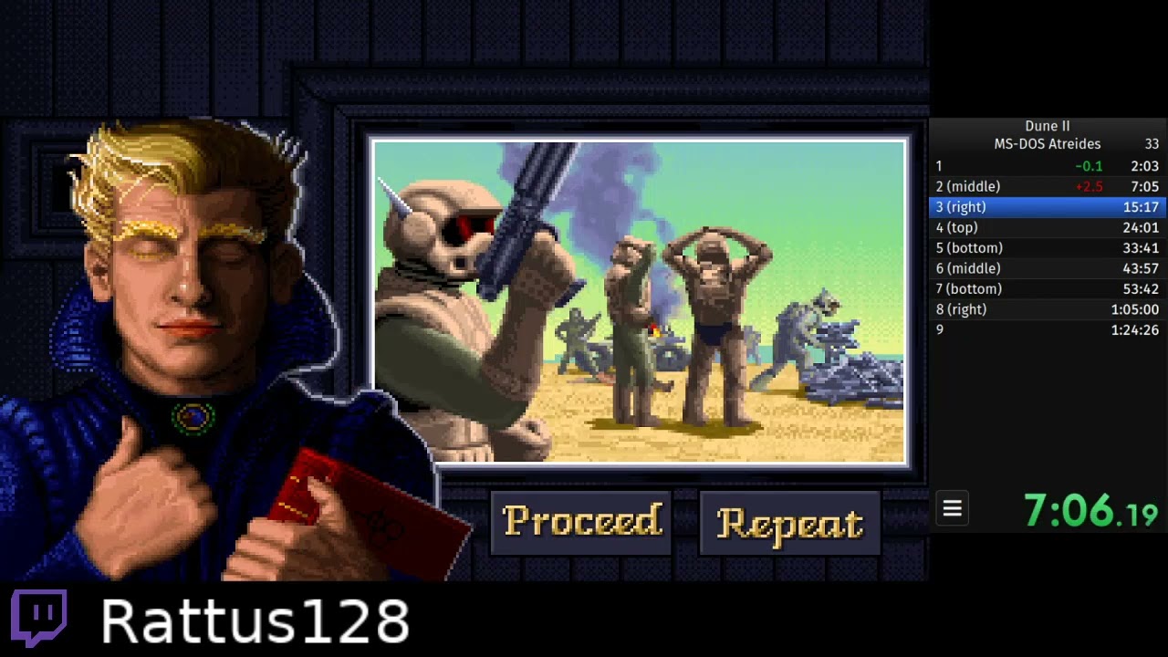 Dune 2: Atreides Campaign Speedrun in 1:17:40 (WR)