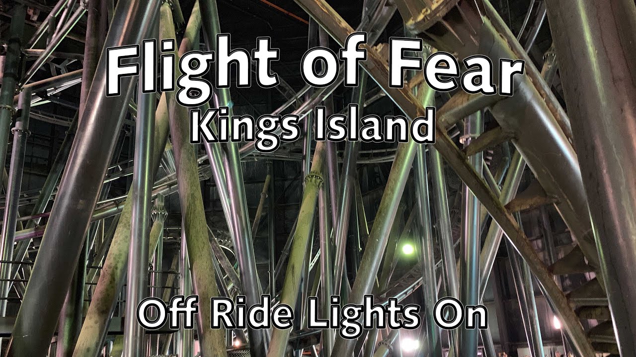 Flight of Fear at Kings Island Lights On Off-Ride