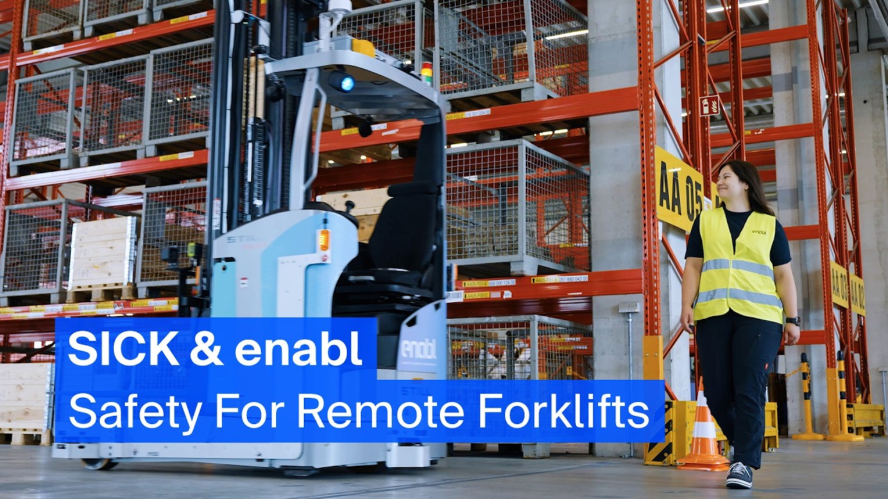 Safety Sensors for Remote‑Operated Forklifts | SICK & enabl