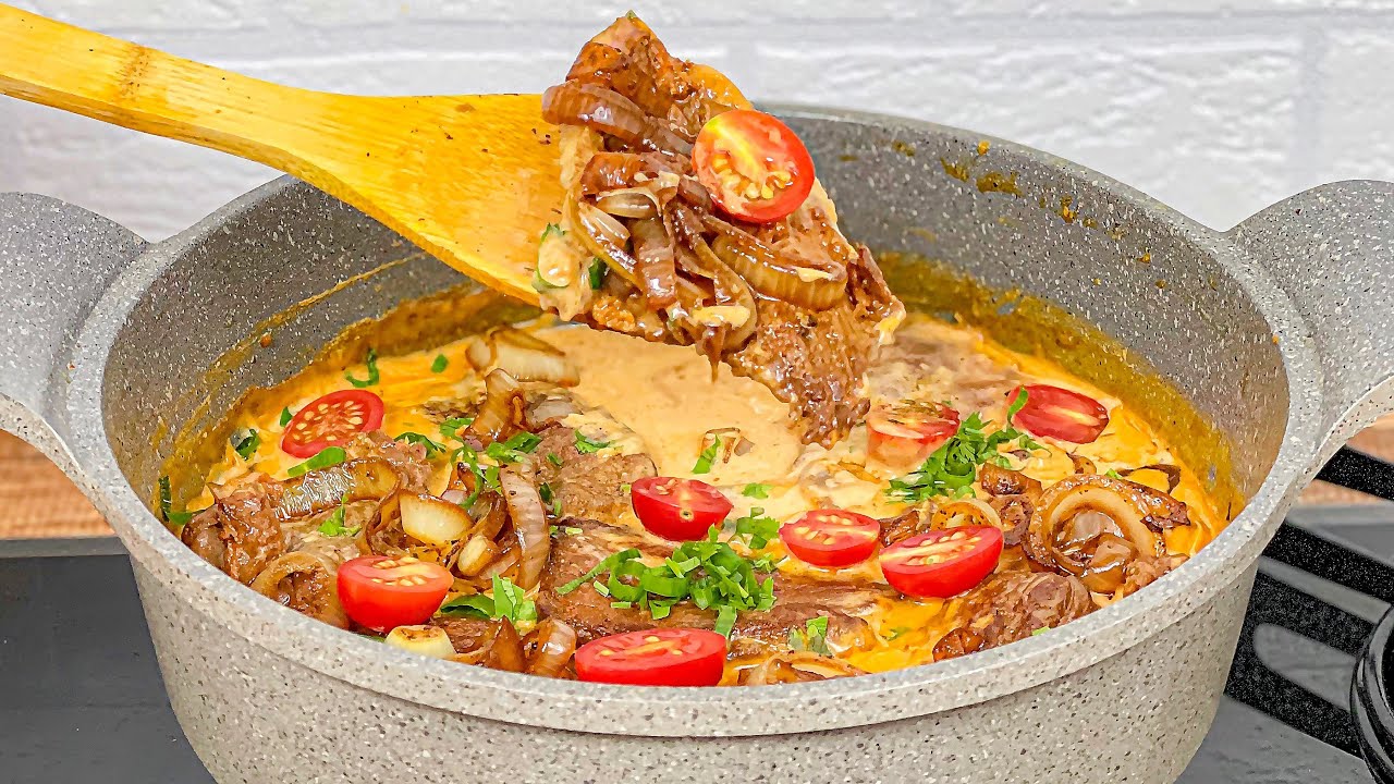 BIFE COMO VOCÊ NUNCA VIU | MACIO, SUCULENTO E COM MOLHO CREMOSO ESPECIAL | Gabriel Freitas