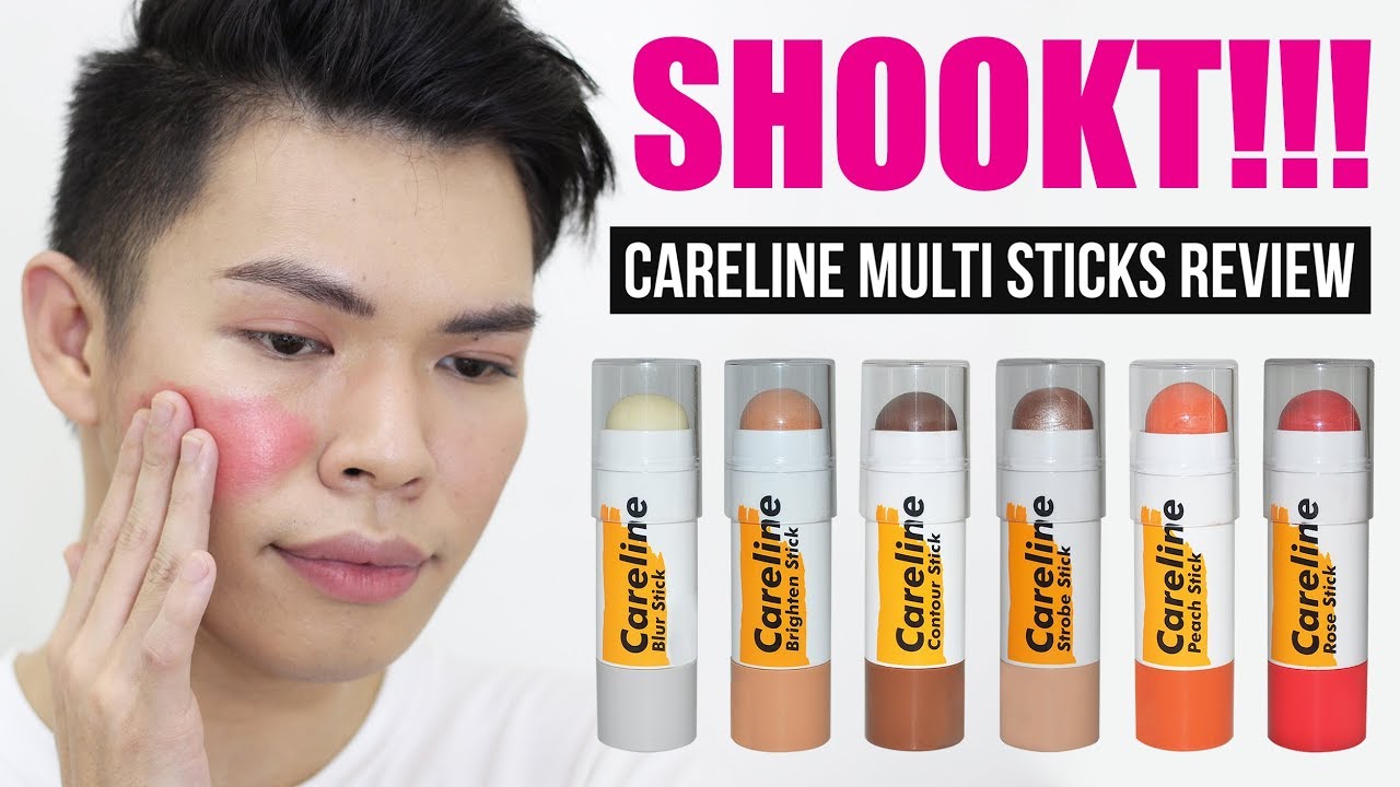 SHOOKT!!! CARELINE MULTI STICK REVIEW AND SWATCHES | Kenny Manalad