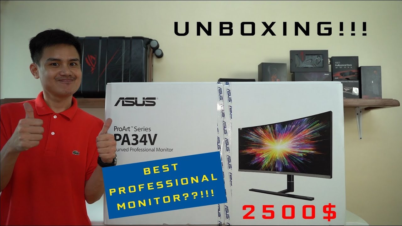 ASUS Pro Art PA34VC 4K Curved Professional Monitor UNBOXING!