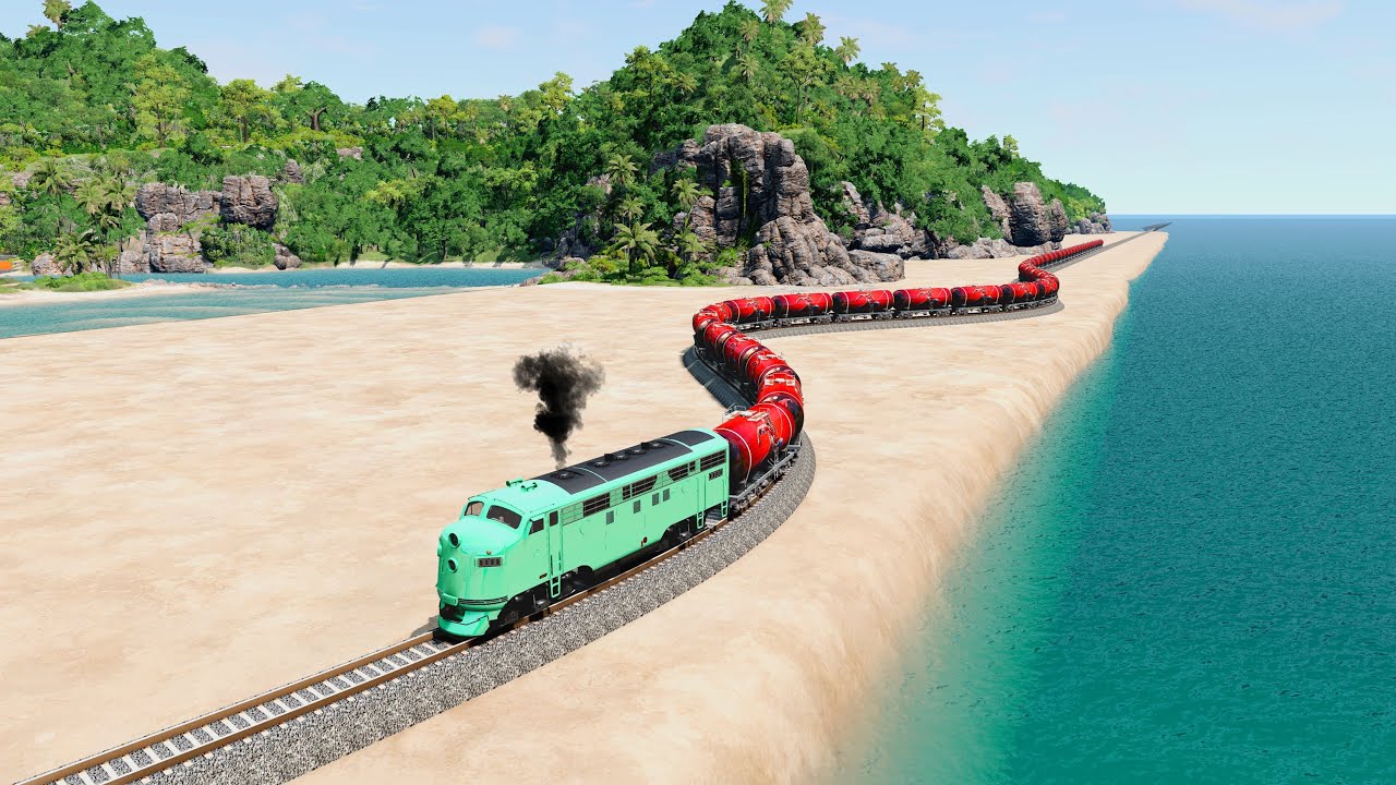🚂Train vs 🐍Snake Track Crashes BeamNG.Drive | Part-6