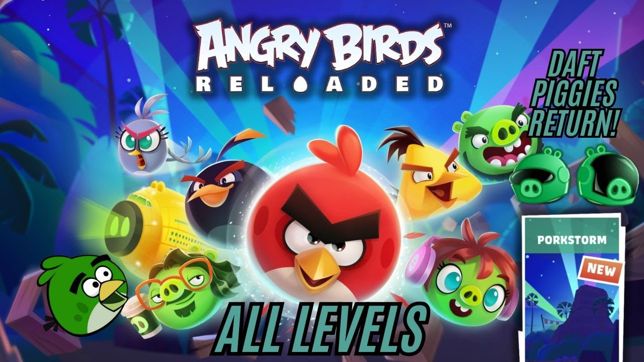 THE DAFT PIGGIES RETURN! | Angry Birds Reloaded Porkstorm All Levels