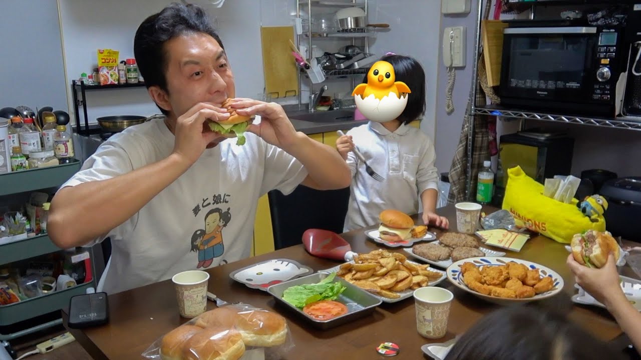 次女の４歳の誕生日にハンバーガーバイキングでドカ食いして家族の絆を深める