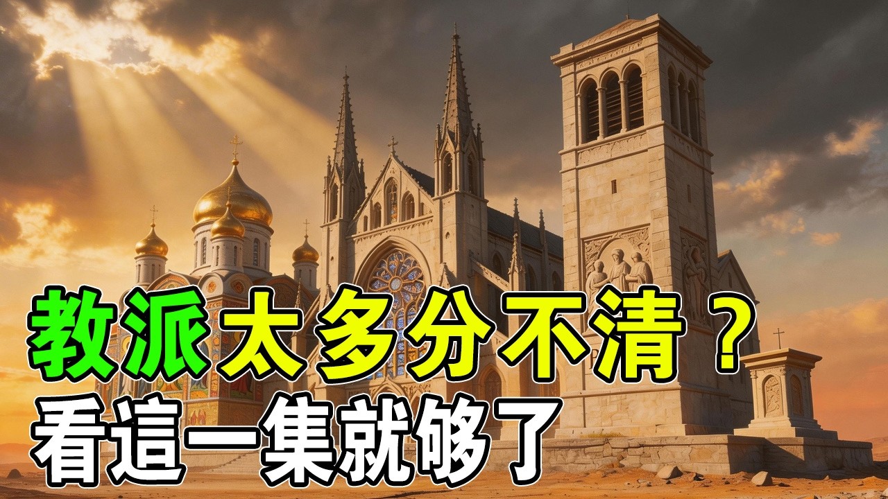 跨越兩千年的信仰迷思！一文看懂基督教全教派圖譜，別再傻傻分不清楚！#基督教#教會歷史#宗派大百科#信仰導航#天主教#東正教#新教