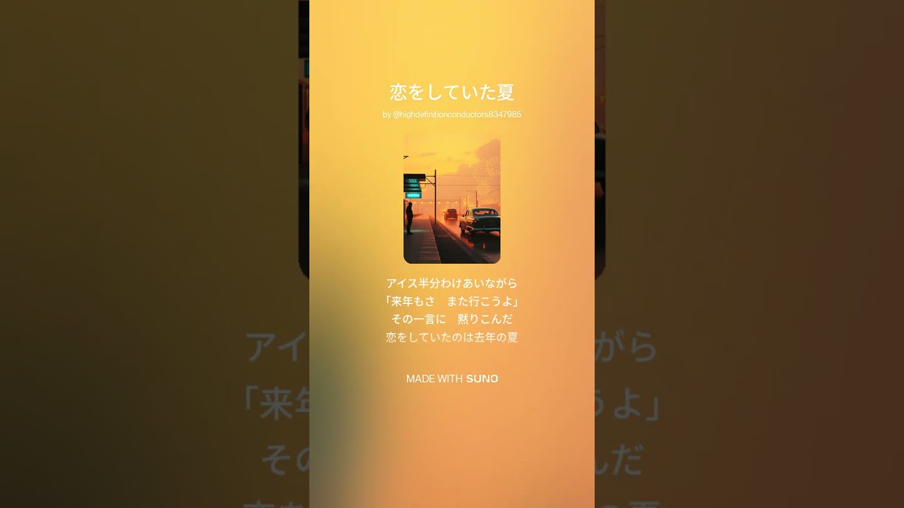恋をしていた夏#music