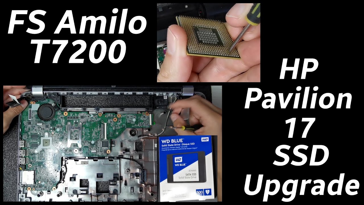 FS Amilo CPU csere, HP Pavilion 17 SSD Upgrade, karbantartás