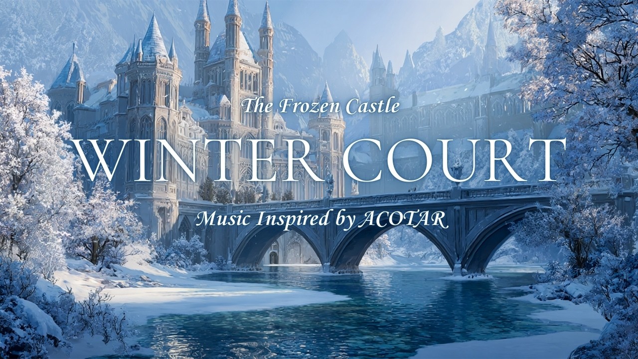 The Frozen Castle | Magical Winter Court Ambience Inspired by ACOTAR for Sleep, Reading, Relaxation