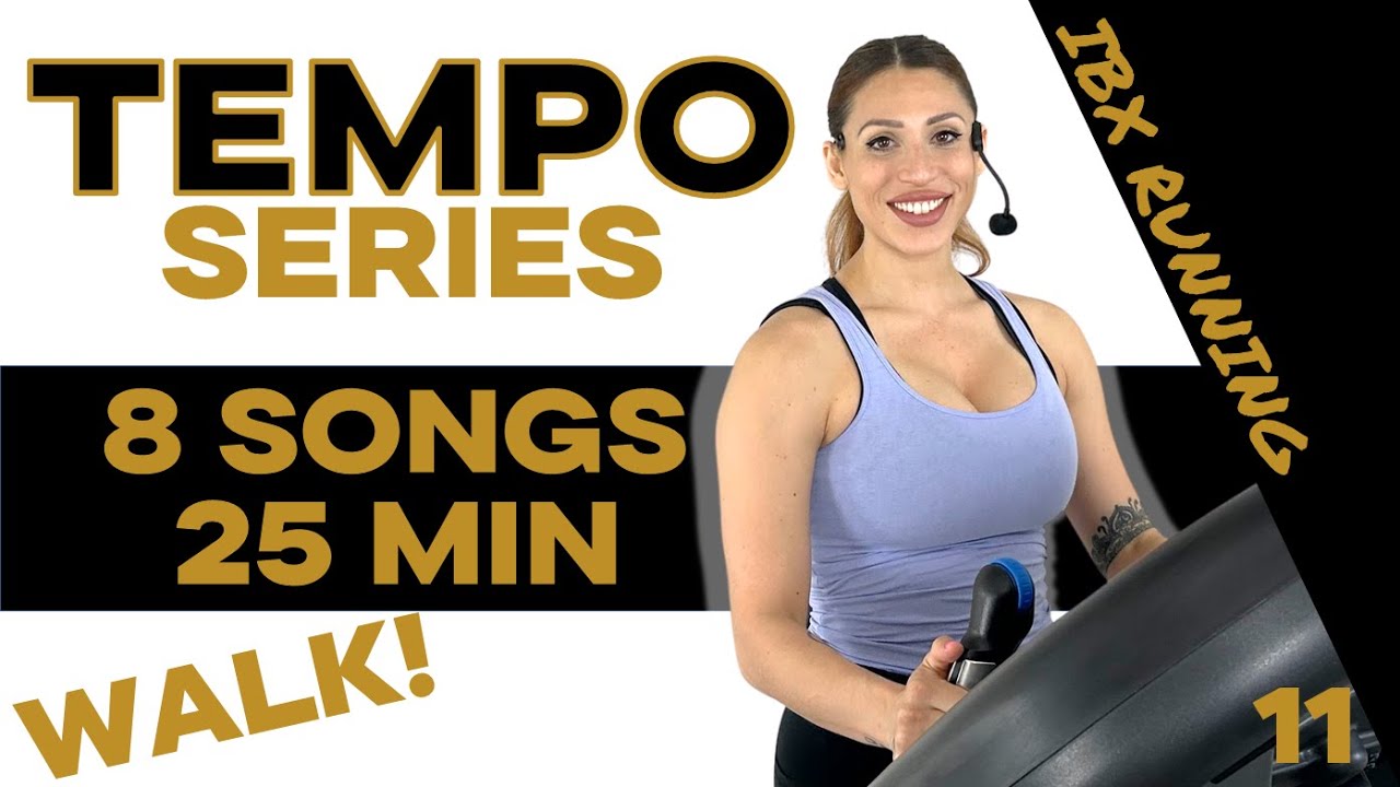 25 Minute Tempo Walk Series! | Treadmill Music Run