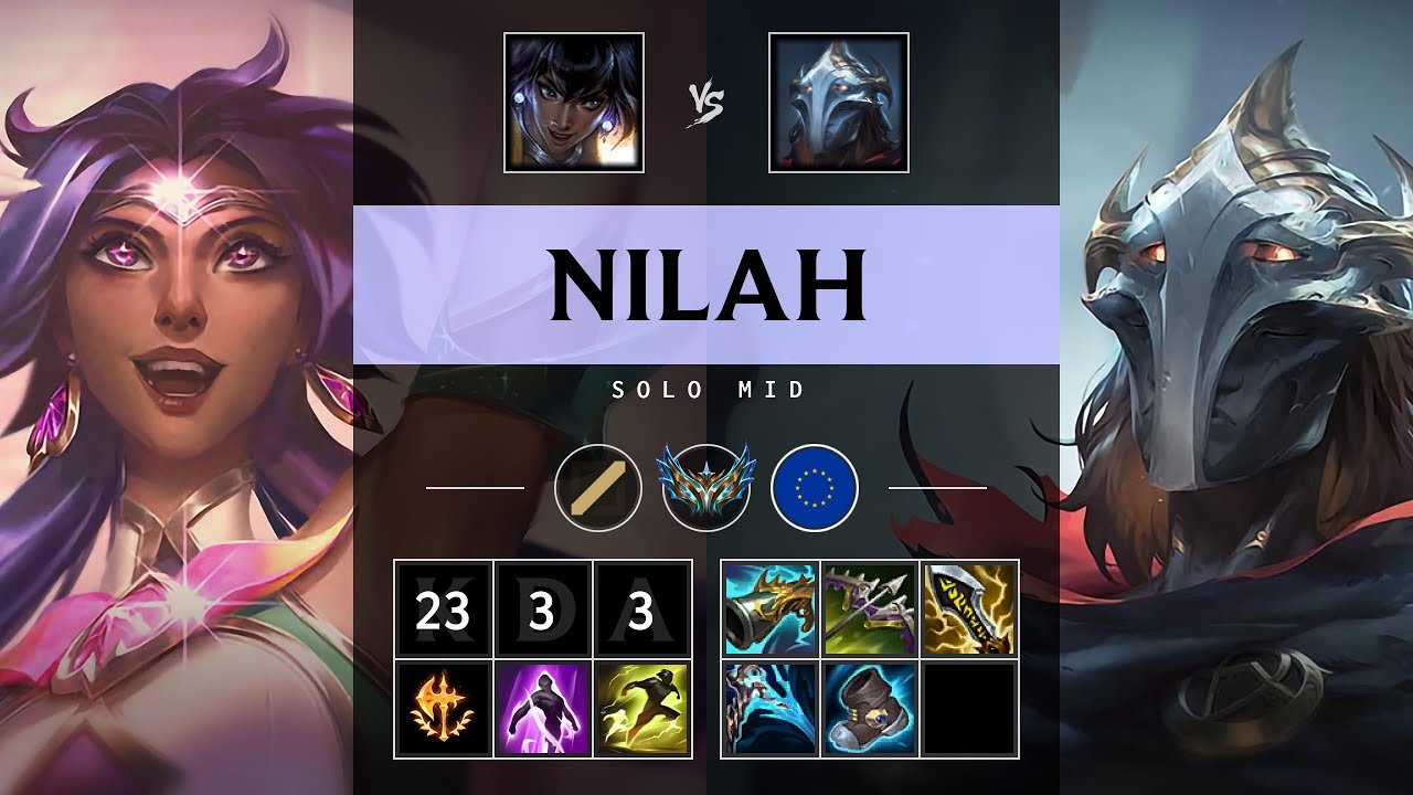 Nilah Mid vs Viktor: Triple Kill, Legendary - EUW Challenger Patch 25.S1.2