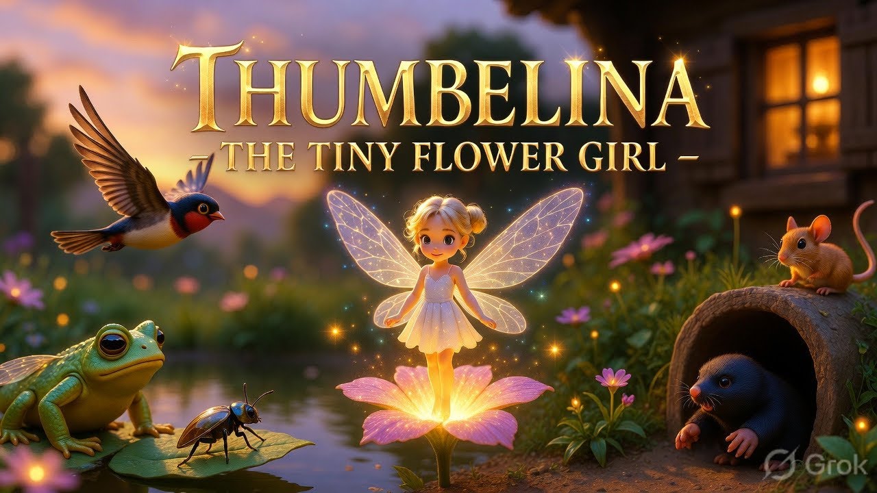 Thumbelina Story 🌷 The Tiny Girl Born From a Flower | Bedtime Story for Kids #bedtimestories 
