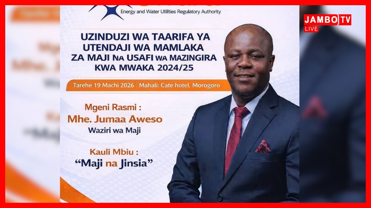 🔴#LIVE: UZINDUZI WA TAARIFA YA UTENDAJI WA MAMLAKA ZA MAJI SAFI NA USAFI WA MAZINGIRA 2024/25