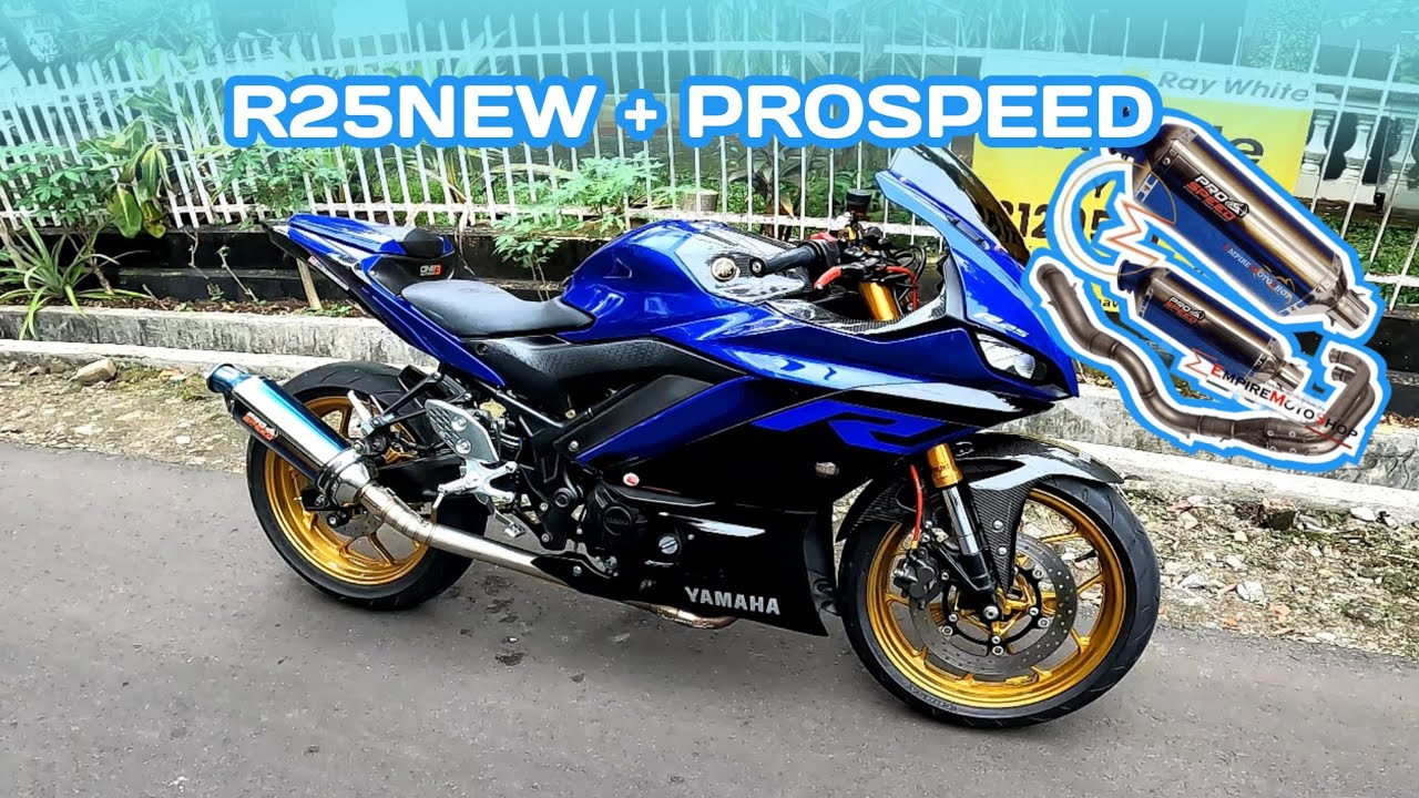 TEST RIDE R25 NEW & TES SOUND KNALPOT PROSPEED
