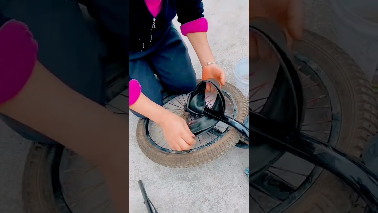 Bike puncture solution How to change the Tyres tube without open the wheel