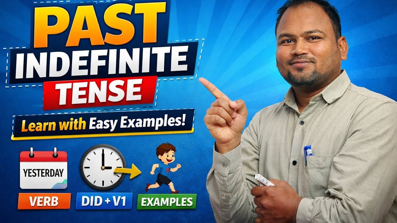 Past Indefinite Tense | Rules, Formula & Examples | English Grammar by Atul Classes
