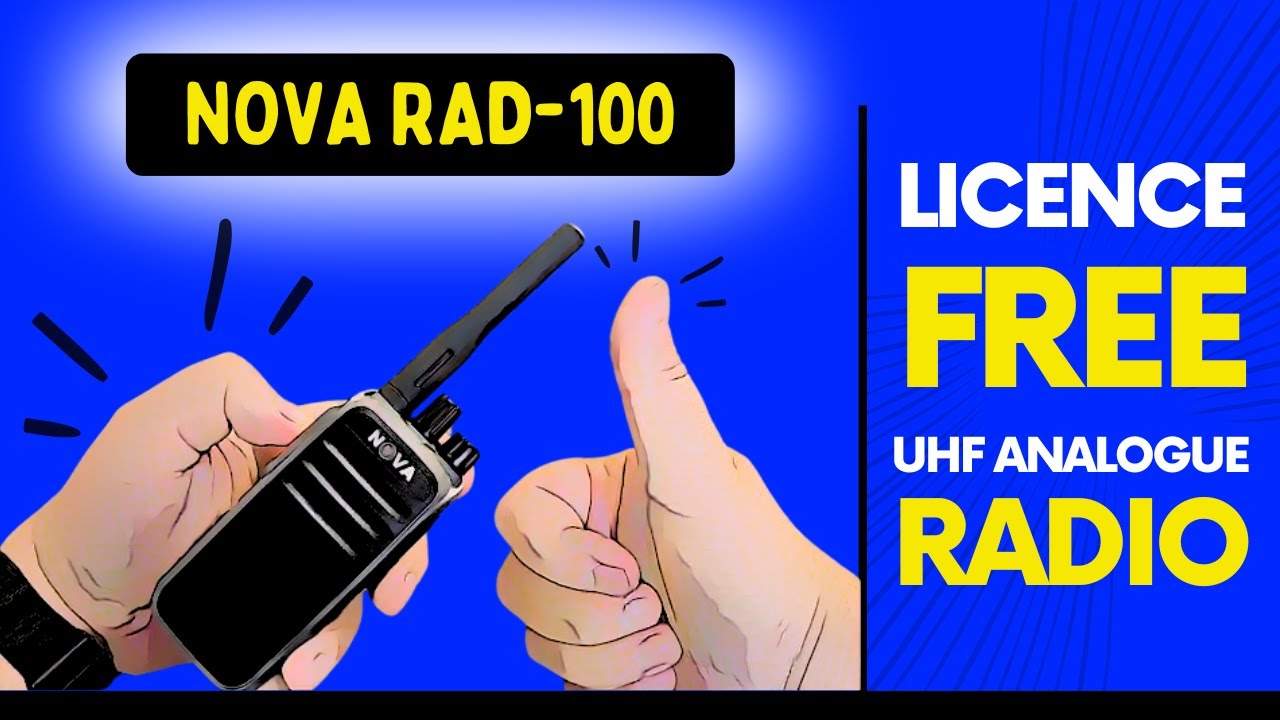 NOVA RAD-100 (B446) LICENCE FREE UHF ANALOGUE RADIO