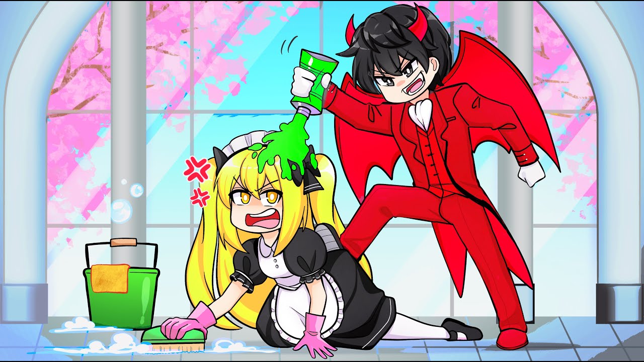 I Became the CUTE DEMONS Maid in Roblox Snapchat…