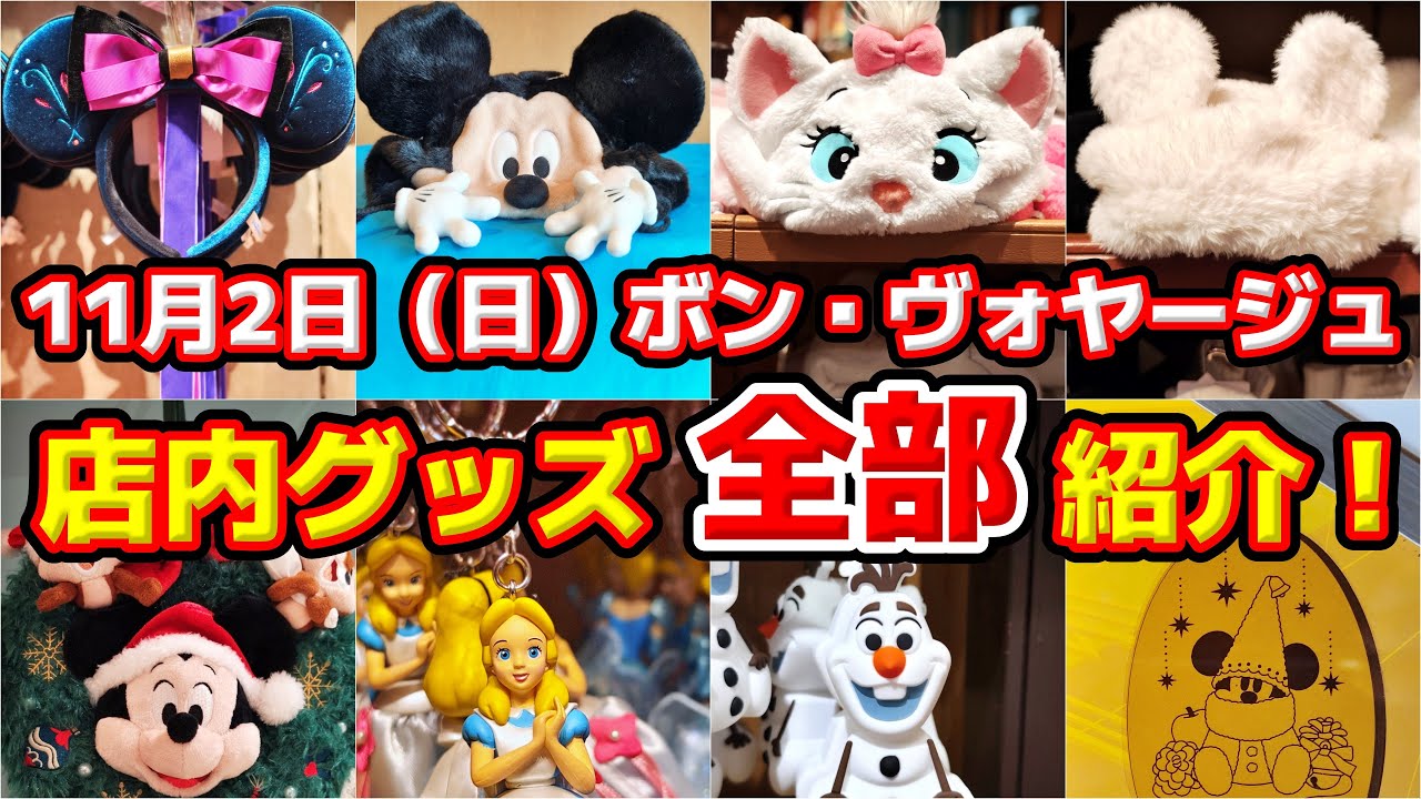 【リルリンリン登場⁉️】新作グッズ大人気‼️🎉ディズニーストアのおススメグッズも‼️🔥11月2日（日）舞浜グッズ徹底レポート✨