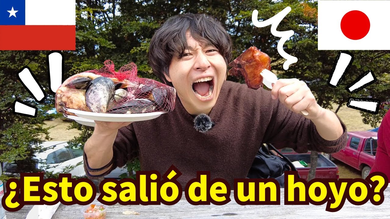 JAPONÉS prueba CURANTO EN HOYO en CHILOÉ por primera vez