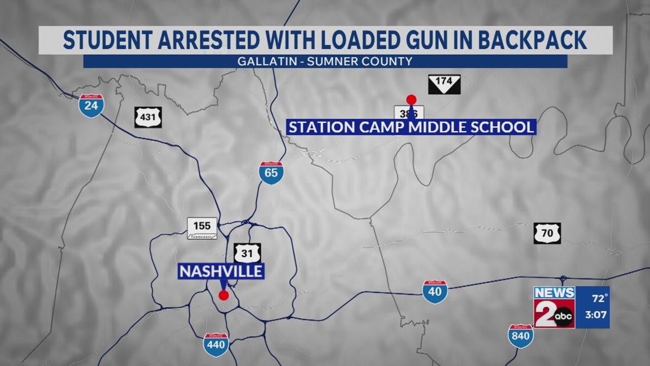 Student arrested with loaded gun in backpack