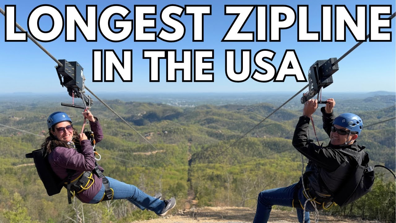 We Rode The LONGEST ZIPLINE In America!  The MegaZip in PIGEON FORGE Tennessee