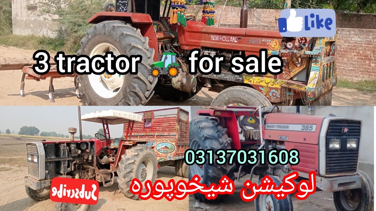3 tractor 🚜 for sale location shakura Punjab Pakistan 