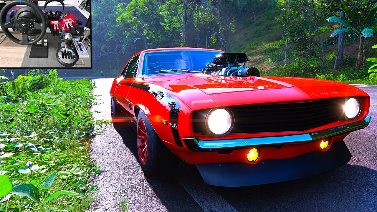 Chevrolet Camaro Super Sport Coupe 1500HP Sprint Races - Forza Horizon 5 | Steering Wheel Gameplay