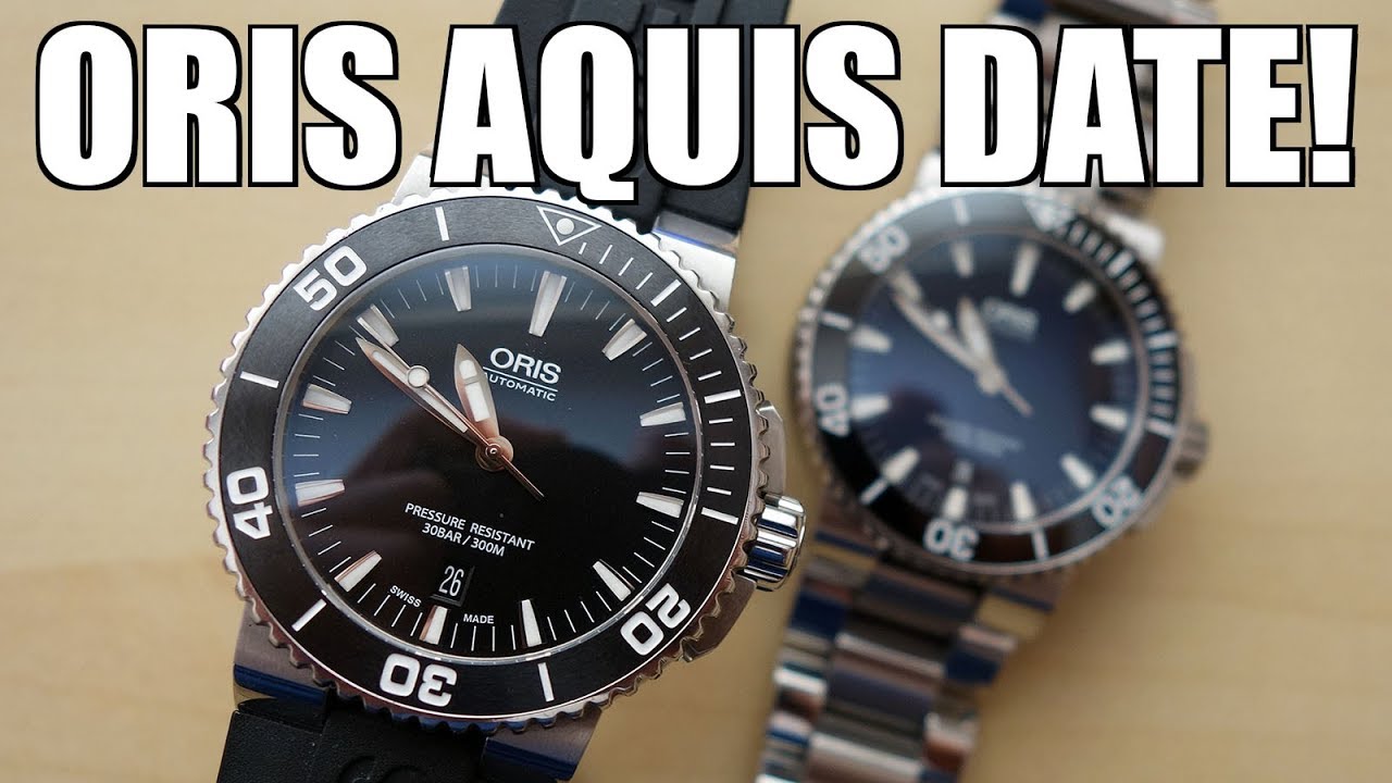 Металл против резины! Обзор автоматических дайверских часов Oris Aquis Date 43 мм + браслет проти...