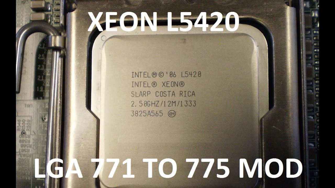 Tutorial - Fazendo o mod de CPU LGA 771 para LGA 775 com o Xeon L5420