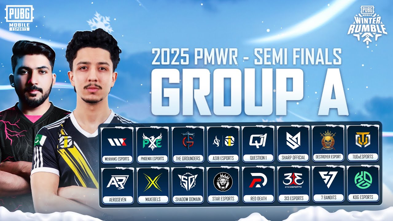 2025 PUBG MOBILE Winter Rumble | Semi Finals - Group A | Asli Jang Shuru🔥🏆