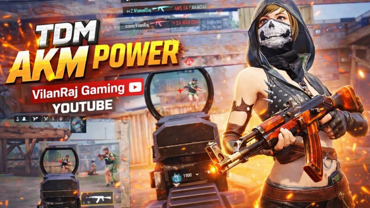 🔴120 FPS 💯 IQOO NIO 9 PRO🔥TDM AKM POWER💥 VilanRaj Gaming 😈