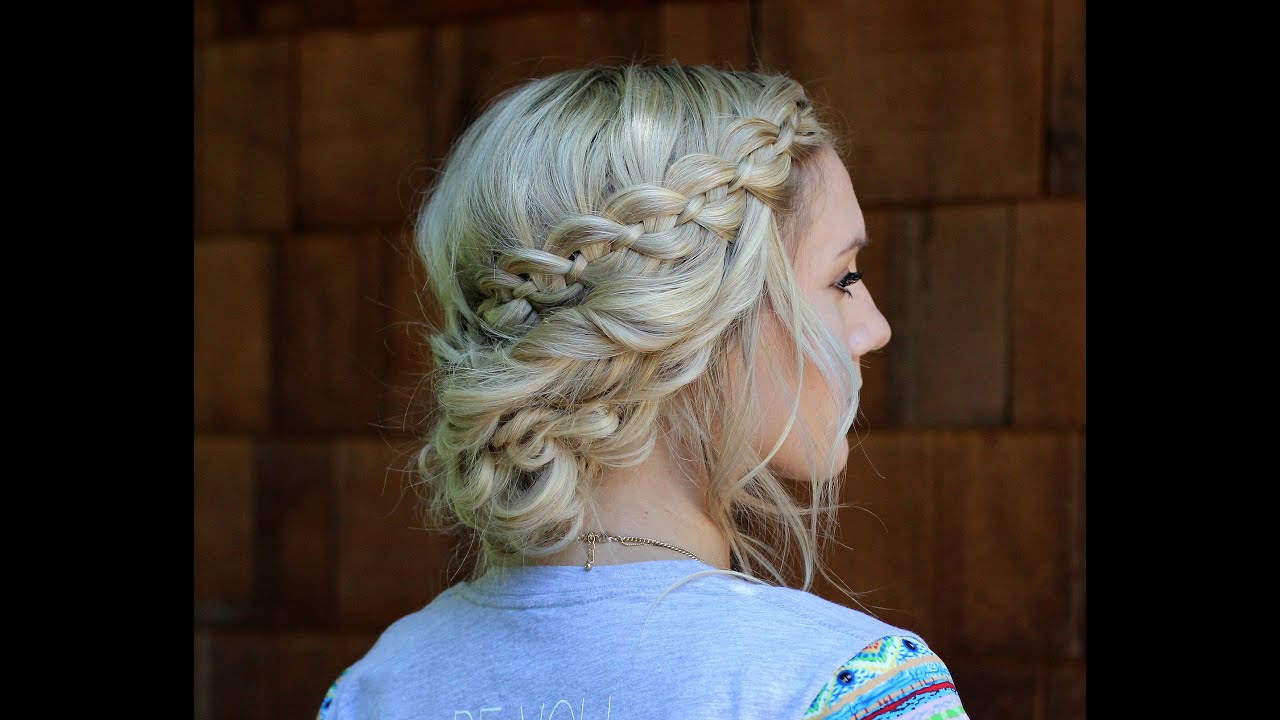 How to: Four Strand Waterfall Braid into a Fancy Updo with Missy Sue