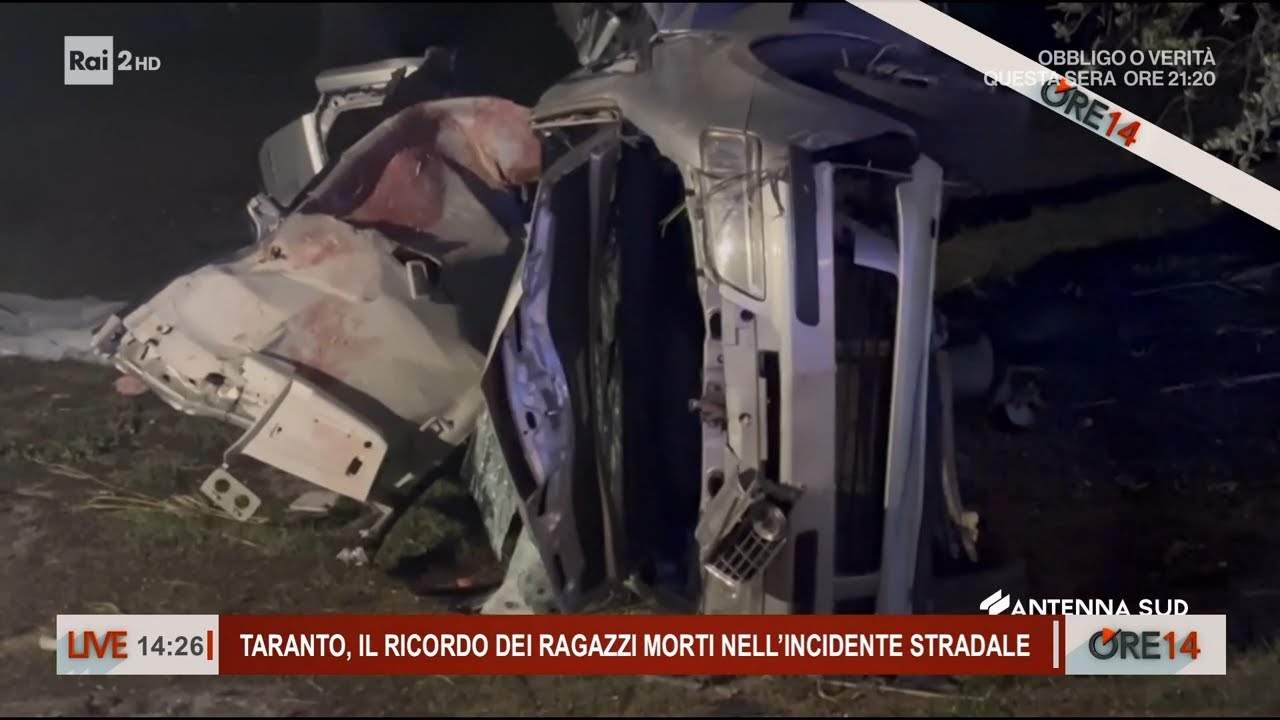 Incidente a Taranto, il ricordo delle quattro vittime - Ore 14 del 07/04/2025