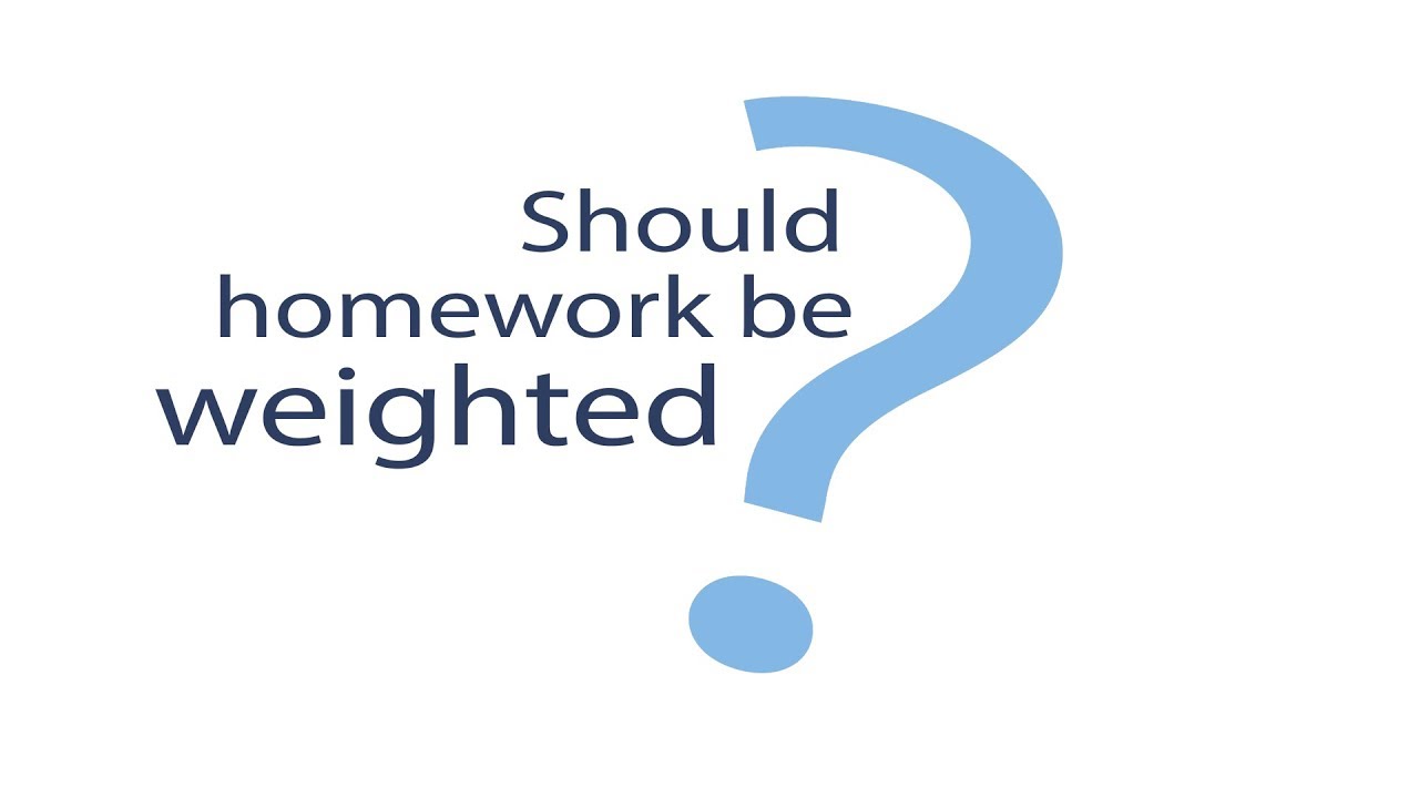 Should homework be weighted?