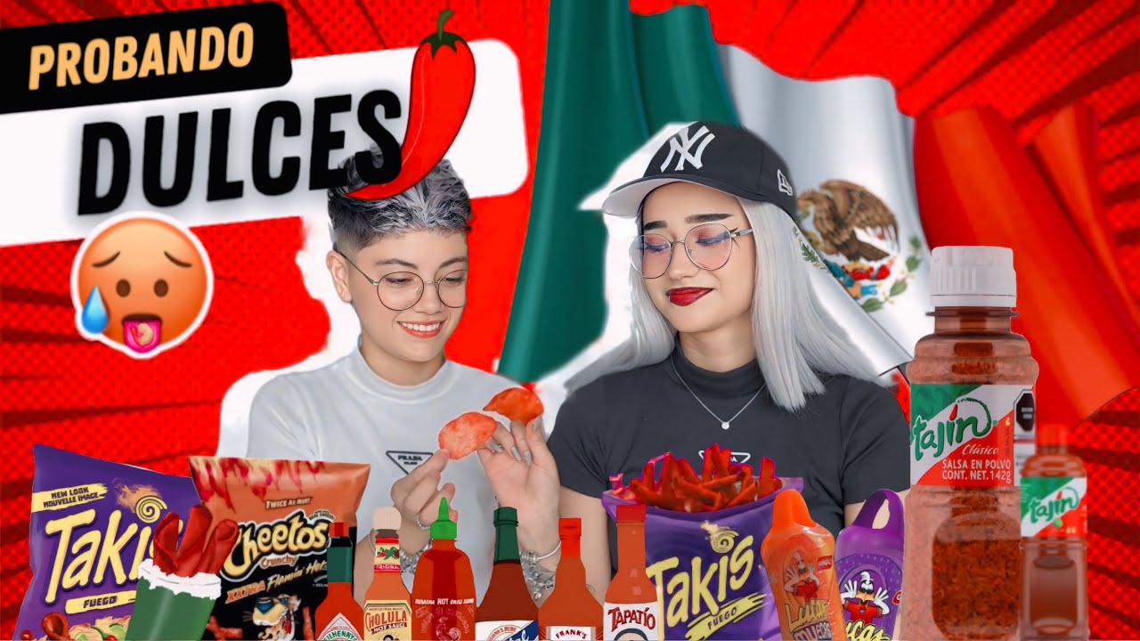 COLOMBIANAS 🔥 probando dulces MEXICANOS // ¿Serán todos picantes? 🌶️😳