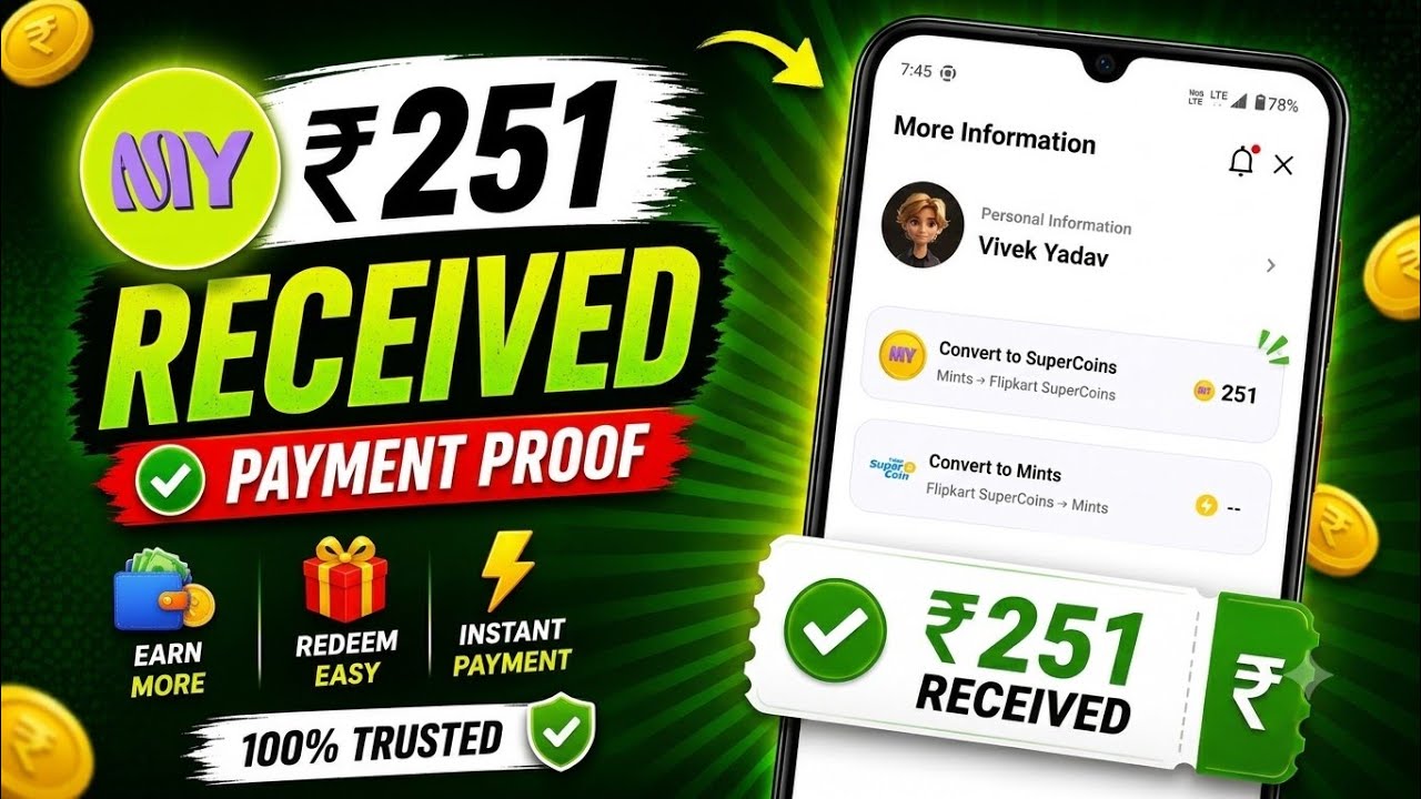 ₹251 Payment Received 😍 | New Earning App | New Loot Offer Today 