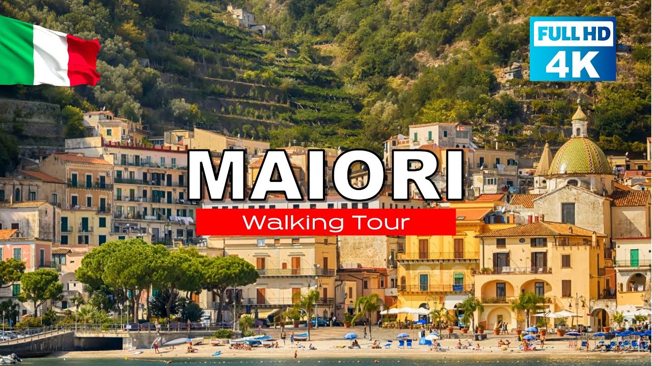 MAIORI, Italy 4K Walking Tour 🇮🇹 (Amalfi Coast)