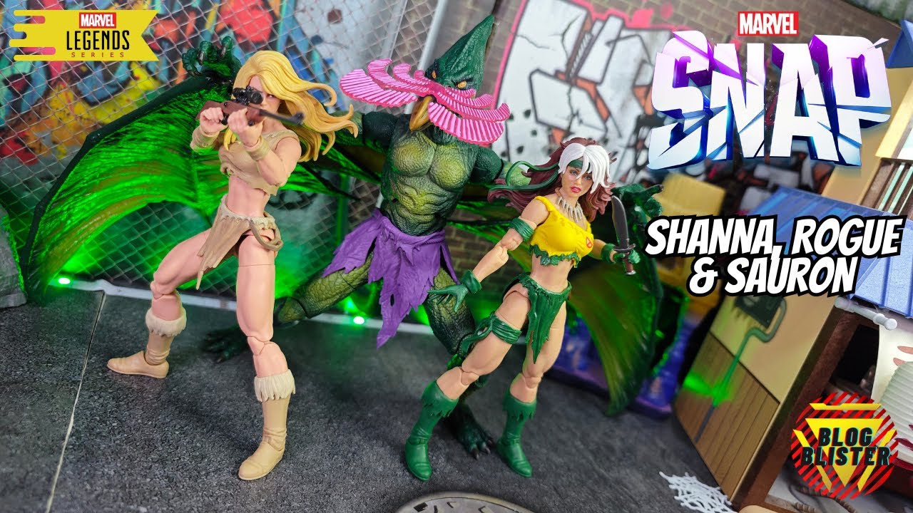 Marvel Legends Rogue Shanna y Sauron Savage Land Marvel Snap SDCC Exclusive Reseña Review En Español