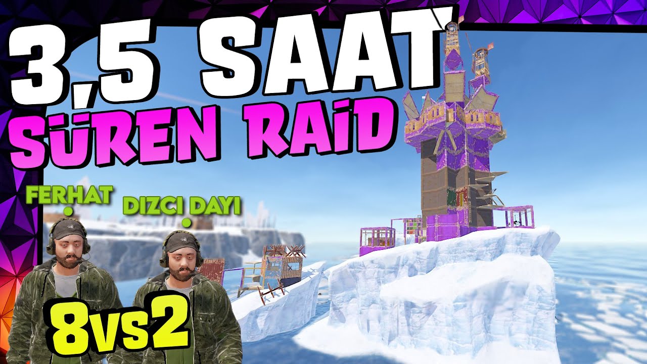 3,5 SAAT SÜREN 8vs2 RAİD | RUST BUZUL SAVAŞI