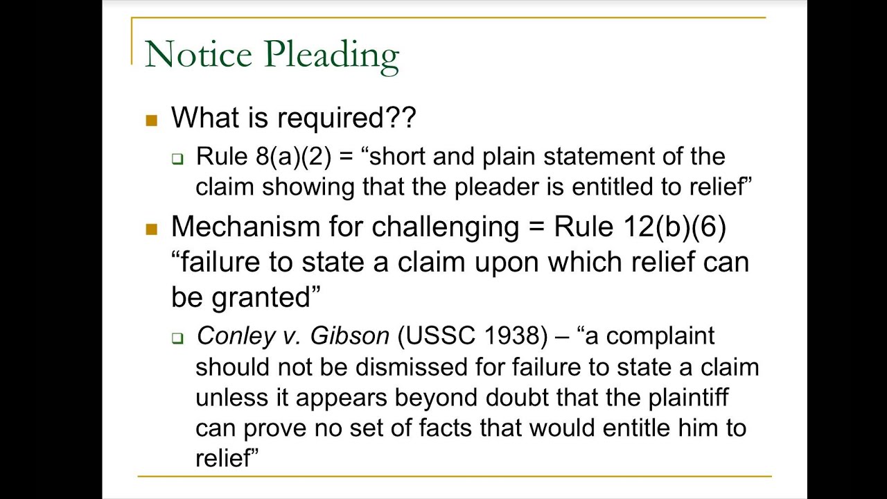 Basic Pleadings