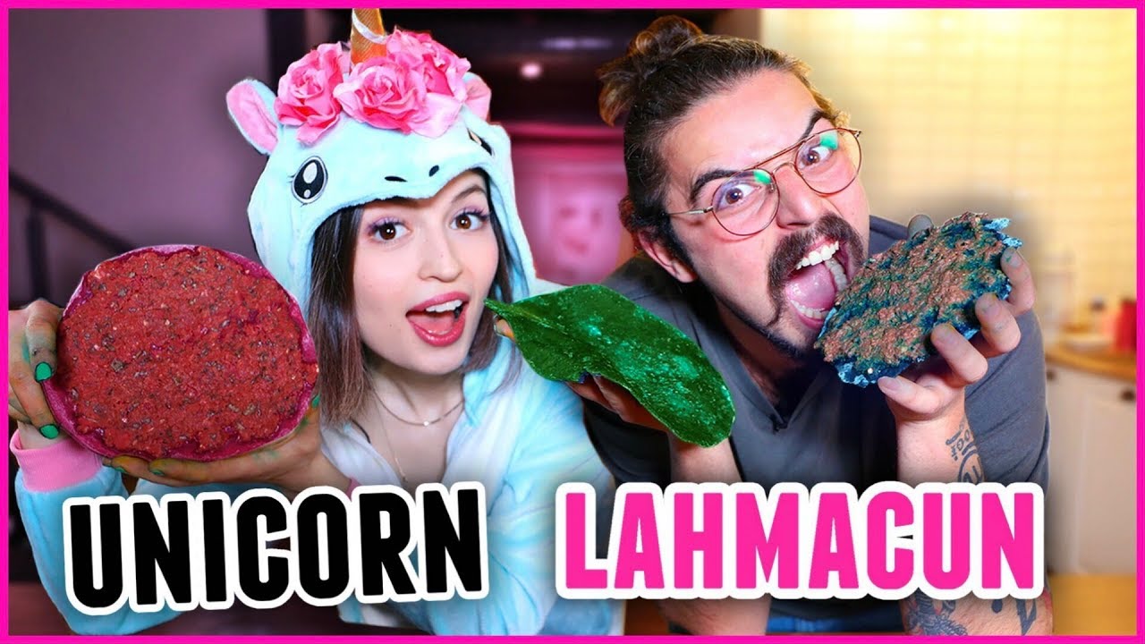 MASTERCHEF ŞAMPİYONU İLE UNİCORN LAHMACUN YAPTIK!!!
