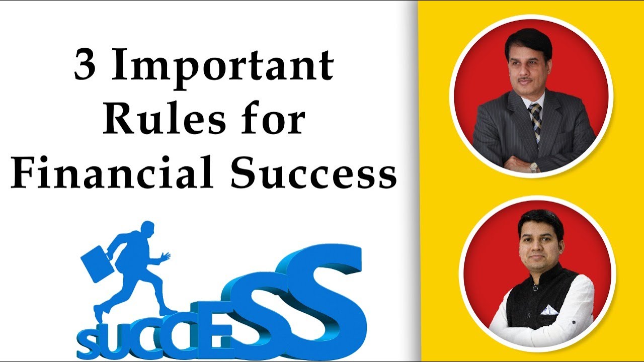 3 Important Rules for Financial Success | Dr. Bharath Chandra & Mr. Rohan Chandra