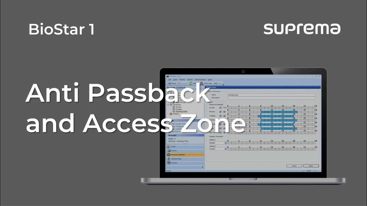 [BioStar 1] Tutorial: Anti Passback and Access Zone l Suprema