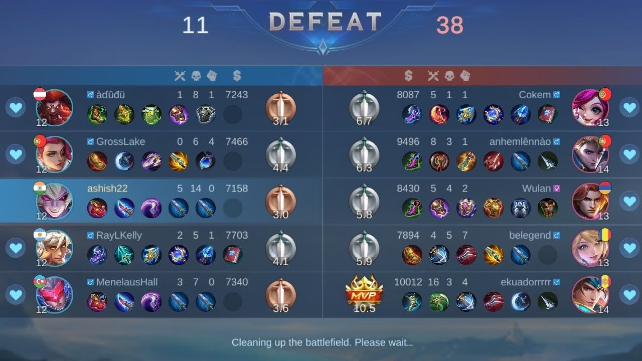 DEFEAT !! Mobile Legends Bang Bang Gameplay| part 1 '