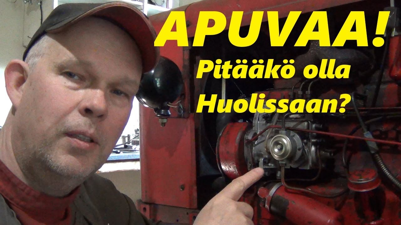 Valmet 565 syöttöpumpun ihmettelyä